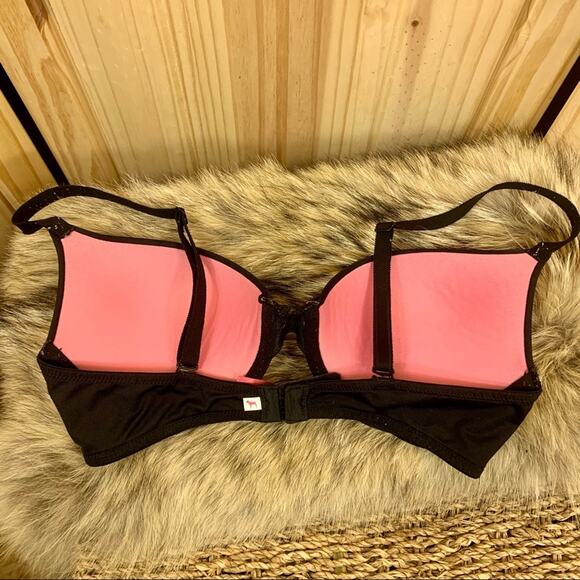 PINK by Victoria’s Secret Black Wear Everywhere Push-up Bra, Size 34C - Picture 2 of 9